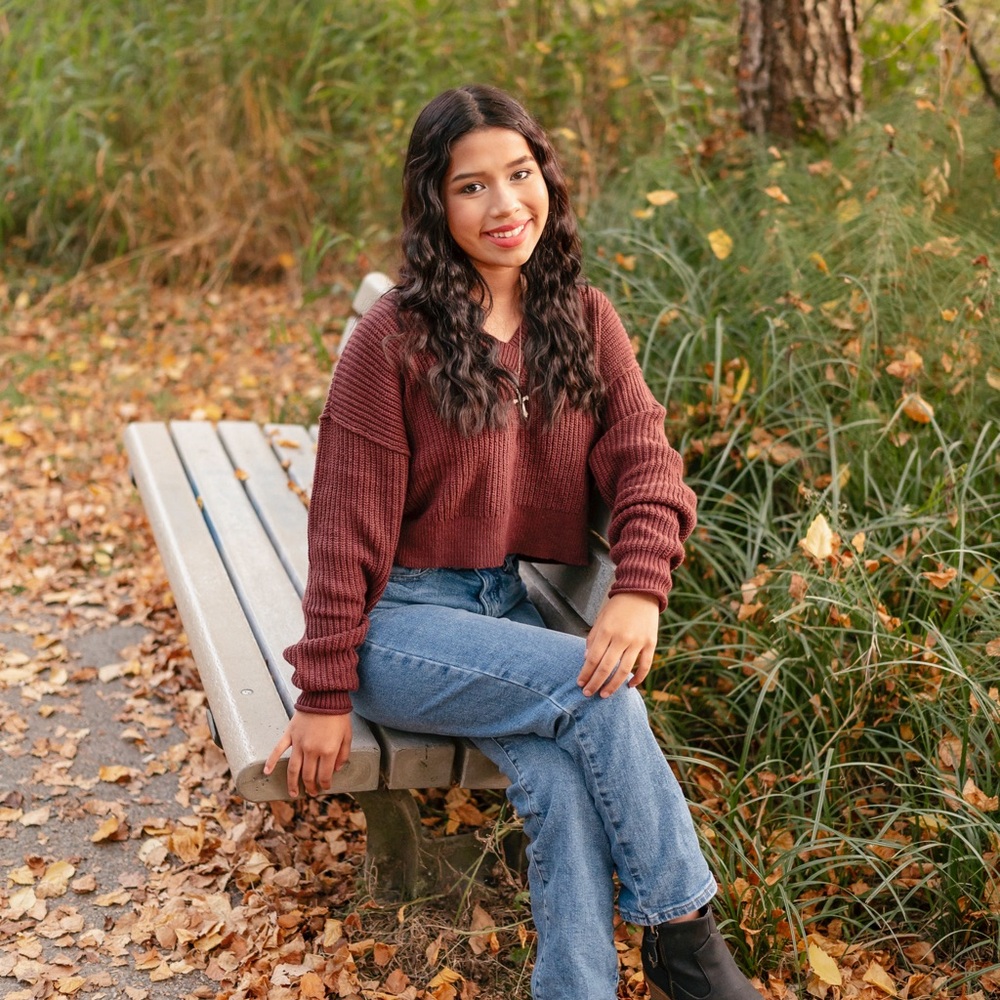 AEROPOSTALE Cropped Sweater Small Relaxed Fit V-Neck Waffle Knit